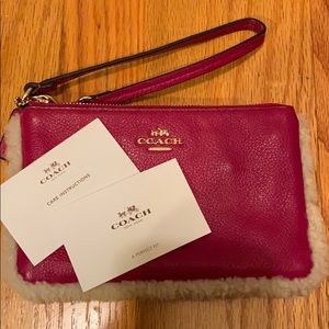 Pink coach wallet
